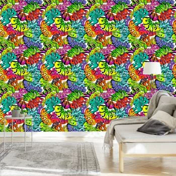 Tapeta Wielobarwne Graffiti