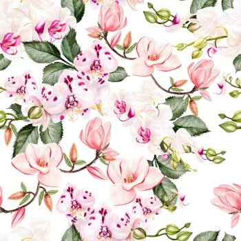 Tapeta Orchidea Storczyk Kwiaty Przyroda Do Salonu - obrazek 2