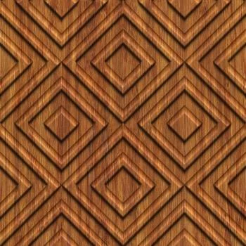 Tapeta Drewniany Wzór Geometryczny Retro - obrazek 2