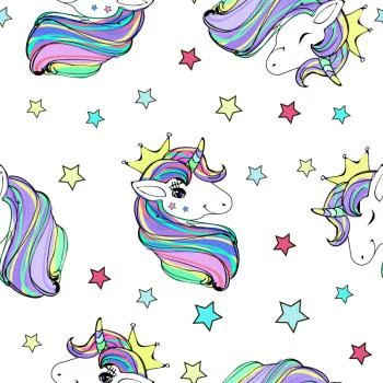 Tapeta Dla Dzieci – Piękne Magiczne Jednorożce - obrazek 2