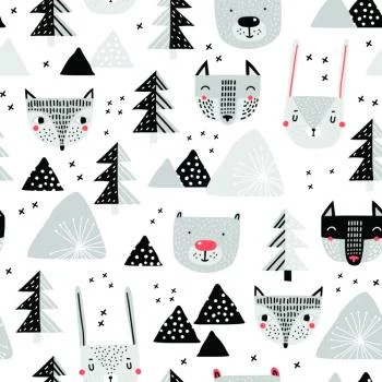 Tapeta Dla Dzieci – Piękne Zwierzęta Leśne - obrazek 2