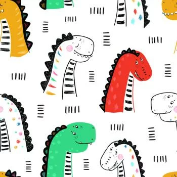 Tapeta Kolorowe Dinozaury - obrazek 2