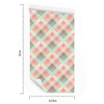 Tapeta Romby W Stylu Retro - obrazek 3
