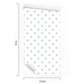 Tapeta Szare Kropki Na Tle - obrazek 3