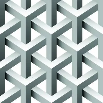 Tapeta Geometryczna, Efekt 3D, Z Głębią, Do Salonu - obrazek 2