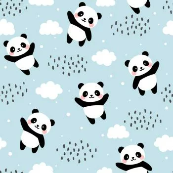 Tapeta Pandy Na Tle Nieba - obrazek 2