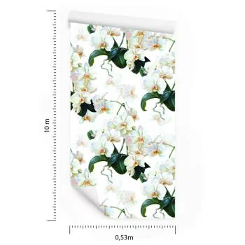 Tapeta Do Sypialni Egzotyczne Storczyki Orchidee - obrazek 3