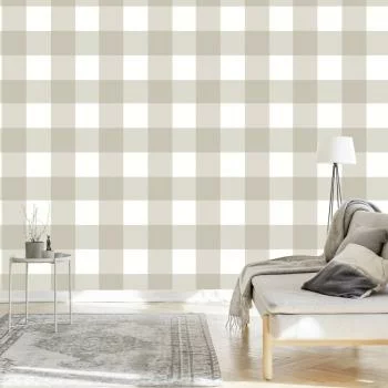 Tapeta Geometryczna, Optyczna W Kratę, Do Salonu