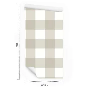 Tapeta Geometryczna, Optyczna W Kratę, Do Salonu - obrazek 3