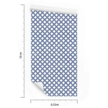 Tapeta Geometryczna, Kratka, Do Salonu, Biura - obrazek 3