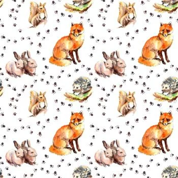 Tapeta Dla Dzieci – Zwierzęta Leśne - obrazek 2