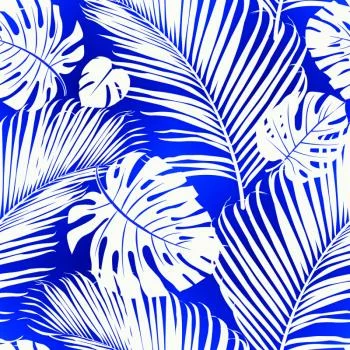 Tapeta Liście Monstera I Palmy - obrazek 2