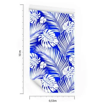 Tapeta Liście Monstera I Palmy - obrazek 3
