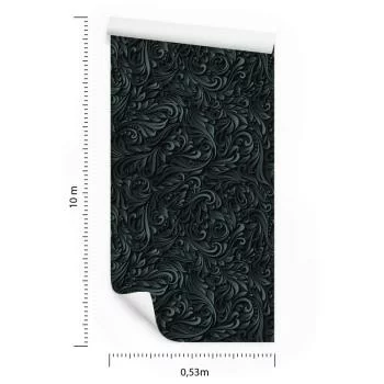 Tapeta 3D, Nowoczesna, Liście, Do Salonu, Biura - obrazek 3