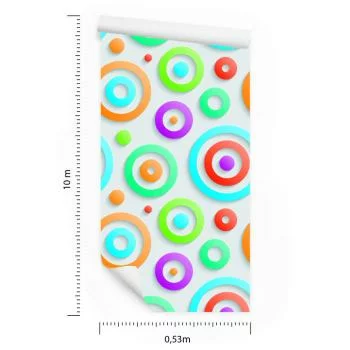 Tapeta Nowoczesna 3D Geometryczna, Pokój Dziecięcy - obrazek 3