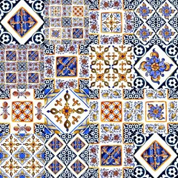 Tapeta Ścienna, Orientalna Mozaika, Wzory, Kafelki - obrazek 2