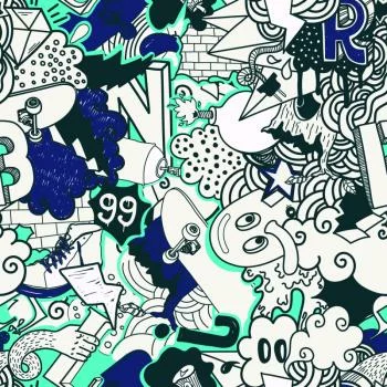 Tapeta Nowoczesne Graffiti - obrazek 2