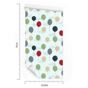 Tapeta Balony Z Chmurami W Tle - obrazek 3