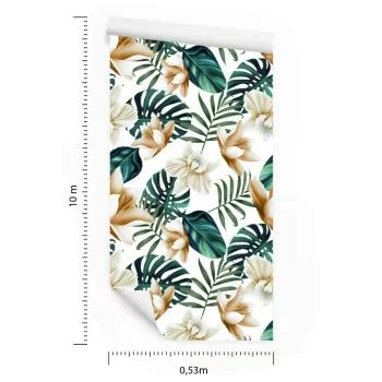 Tapeta Kwiaty W Stylu Retro - obrazek 3