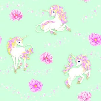 Tapeta Dla Dzieci - Fantastyczne Jednorożce - obrazek 2