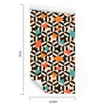 Tapeta Kolorowe Geometryczne Wzory - obrazek 3