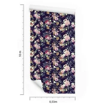 Tapeta Kwiaty W Stylu Vintage - obrazek 3
