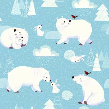 Tapeta Dla Dzieci – Zwierzęta Polarne - obrazek 2