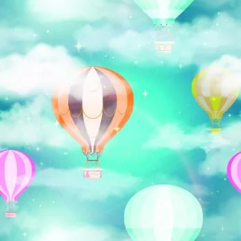 Tapeta Balony Za Chmurami - obrazek 2
