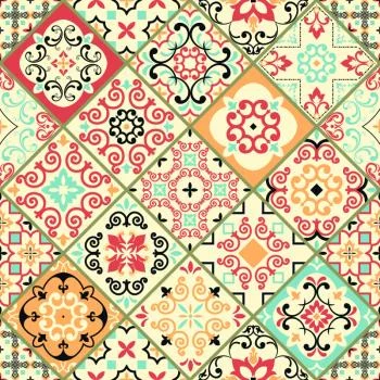 Tapeta Imitacja Płytek Orientalna Mozaika, Kuchnia - obrazek 2