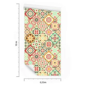 Tapeta Imitacja Płytek Orientalna Mozaika, Kuchnia - obrazek 3