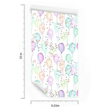 Tapeta Pastelowe Balony - obrazek 3