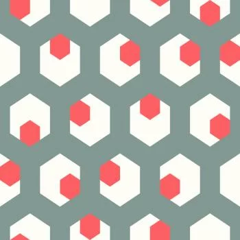 Tapeta Figury Geometryczne W Stylu Retro - obrazek 2