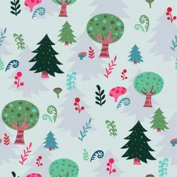 Tapeta Rośliny, Zieleń, Drzewa Pokój Dziecięcy - obrazek 2