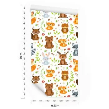 Tapeta Dla Dzieci – Leśni Przyjaciele - obrazek 3