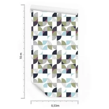 Tapeta Kolorowa Geometryczna Abstrakcja - obrazek 3