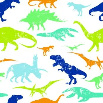 Tapeta Kolorowe Dinozaury, Pokój Dziecięcy - obrazek 2