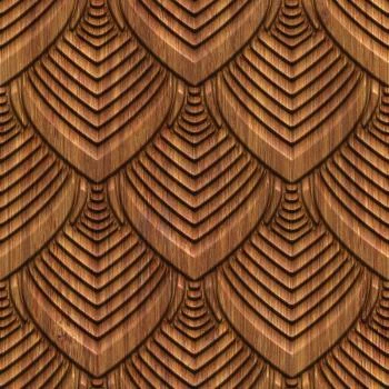 Tapeta Drewniany Ornament 3D - obrazek 2