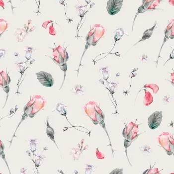 Tapeta Kwiaty Róże Vintage - obrazek 2