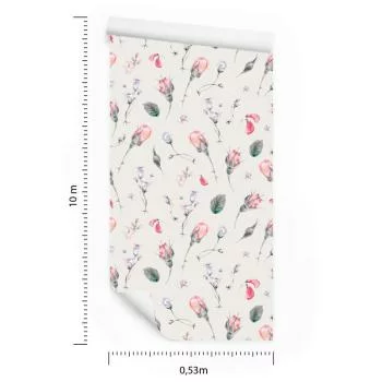 Tapeta Kwiaty Róże Vintage - obrazek 3