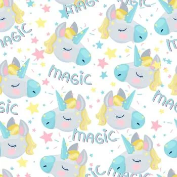 Tapeta Dla Dzieci – Magiczne Śpiące Jednorożce - obrazek 2