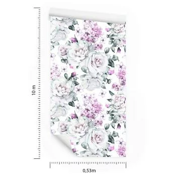 Tapeta Róże Piwonie Rośliny - obrazek 3