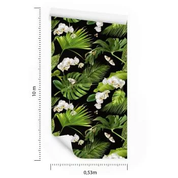 Tapeta Kwiaty Storczyki Natura Do Sypialni - obrazek 3
