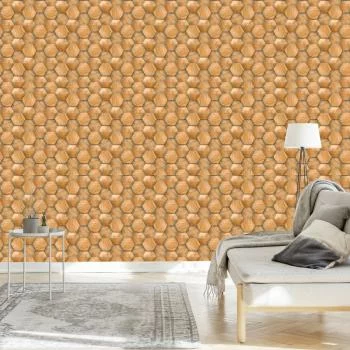 Tapeta Wzór Drewniany 3D Nowoczesny