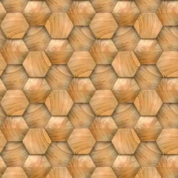 Tapeta Wzór Drewniany 3D Nowoczesny - obrazek 2