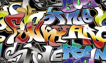 Tapeta Graffiti W Wielu Kolorach - obrazek 2