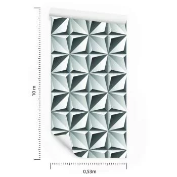 Tapeta Optyczna 3D, Figury Geometryczne, Do Salonu - obrazek 3