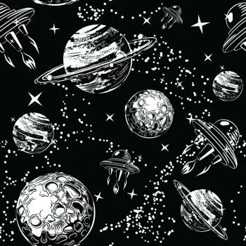 Tapeta Statki Kosmiczne Pośród Planet - obrazek 2