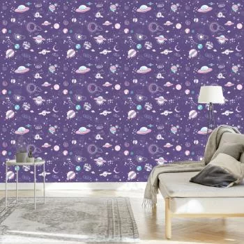 Tapeta Statki Kosmiczne Gwiazdki I Ufo