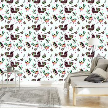 Tapeta Ptaki W Stylu Boho