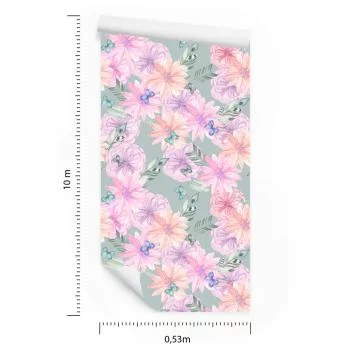 Tapeta Kwiaty W Stylu Boho - obrazek 3